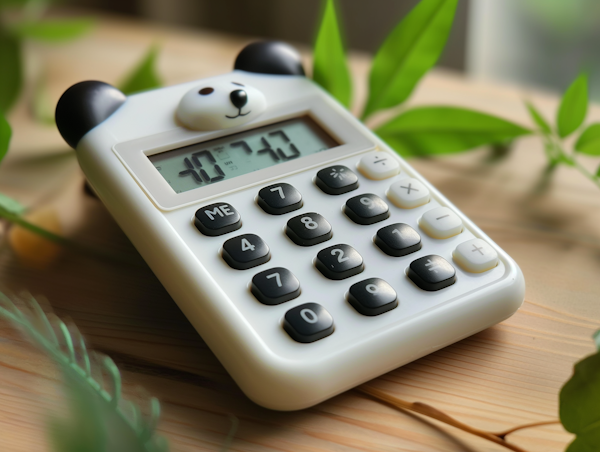 Budgetplanung mit Taschenrechner und Geld